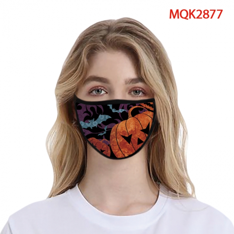 Halloween Color printing Space cotton Masks price for 5 pcs MQK2877