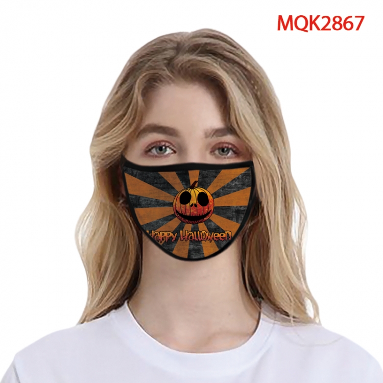 Halloween Color printing Space cotton Masks price for 5 pcs MQK2867