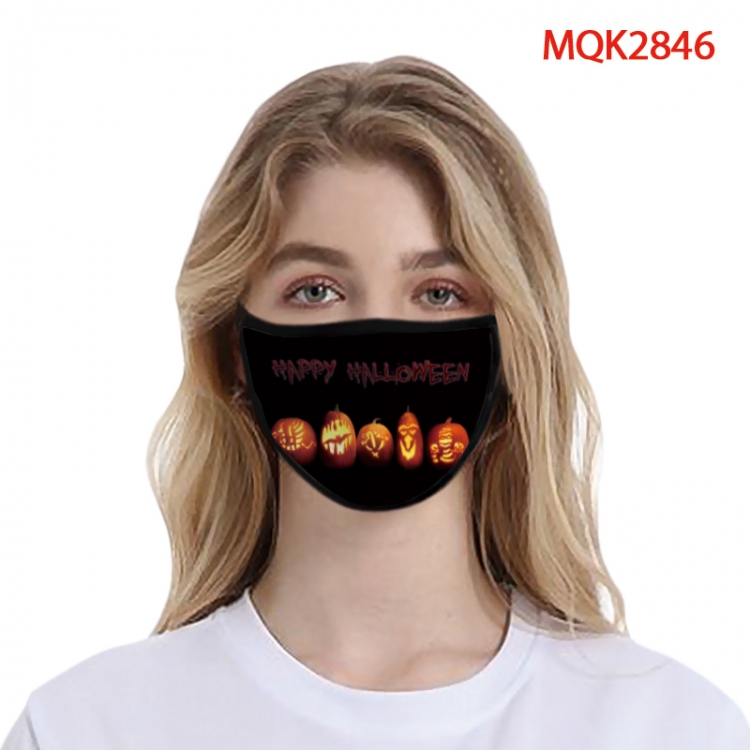 Halloween Color printing Space cotton Masks price for 5 pcs MQK2846