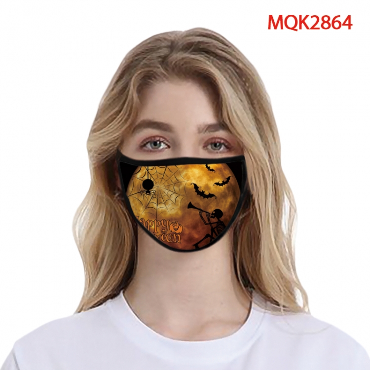 Halloween Color printing Space cotton Masks price for 5 pcs MQK2864