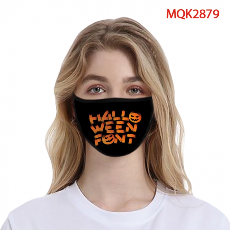 Halloween Color printing Space cotton Masks price for 5 pcs MQK2879