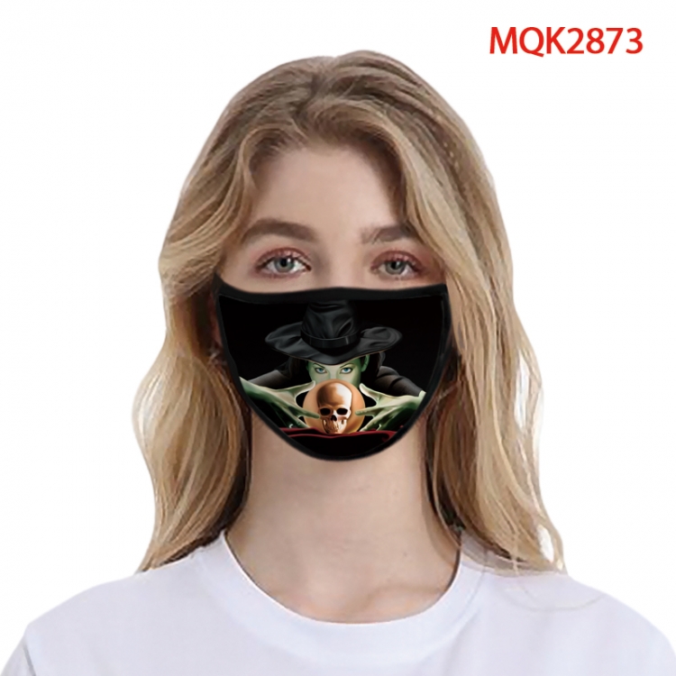 Halloween Color printing Space cotton Masks price for 5 pcs MQK2873