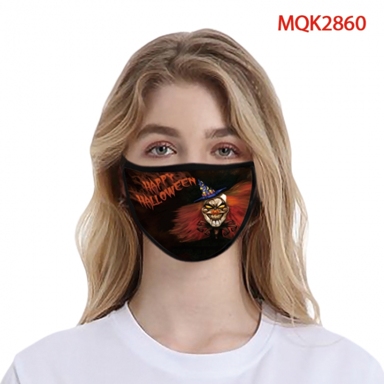 Halloween Color printing Space cotton Masks price for 5 pcs MQK2860