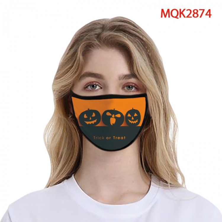 Halloween Color printing Space cotton Masks price for 5 pcs MQK2874