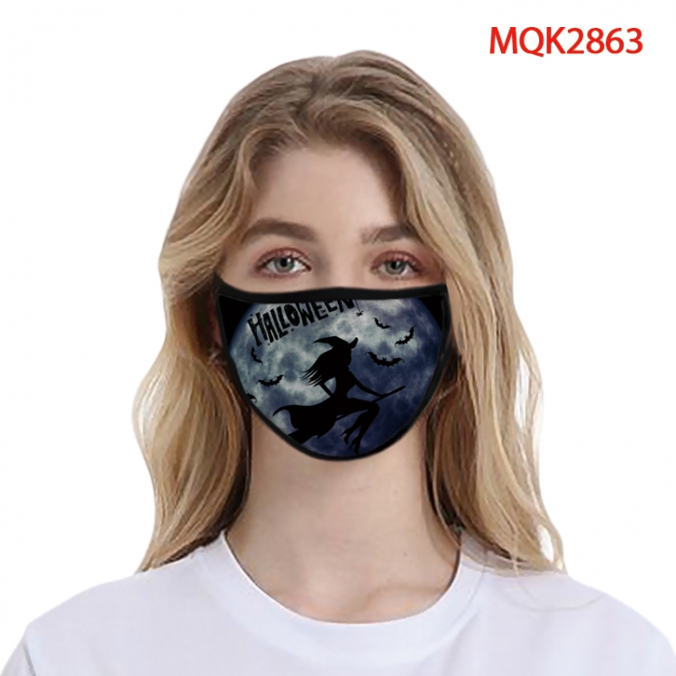 Halloween Color printing Space cotton Masks price for 5 pcs MQK2863