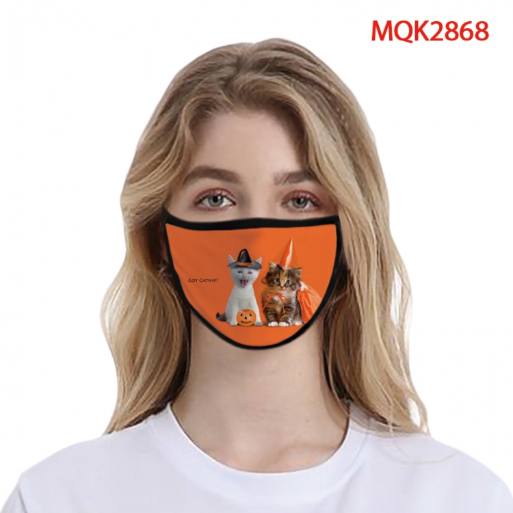 Halloween Color printing Space cotton Masks price for 5 pcs MQK2868
