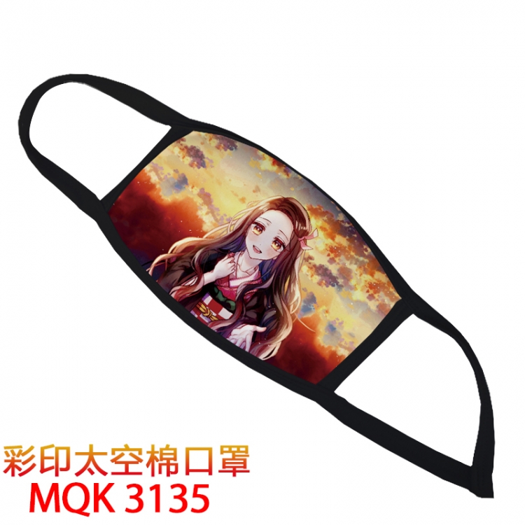 Demon Slayer Kimets Color printing Space cotton Masks price for 5 pcs MQK3135