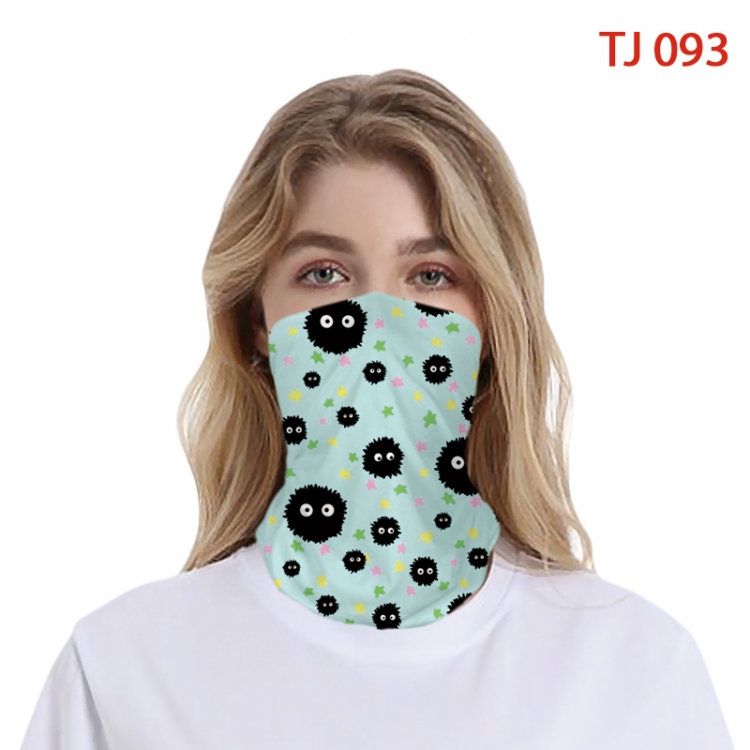 TOTORO Color printing magic turban scarf-TJ-093