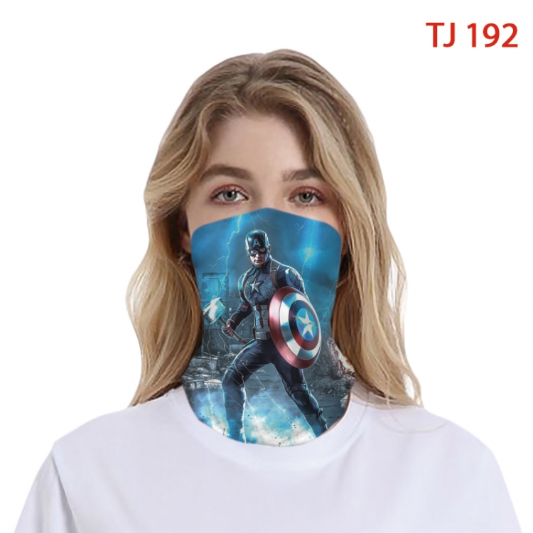 Iron Man Color printing magic turban scarf- TJ-192-