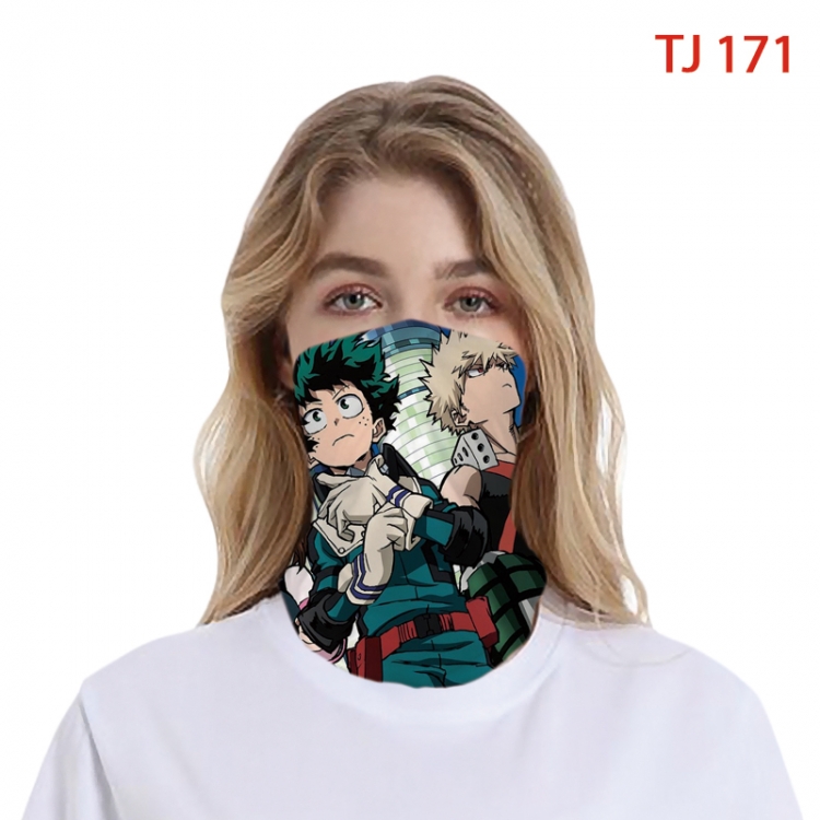 My Hero Academia Color printing magic turban scarf- TJ-171