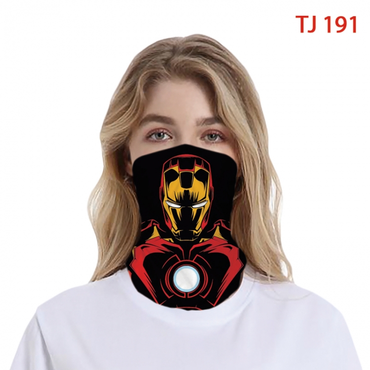 Iron Man Color printing magic turban scarf- TJ-191