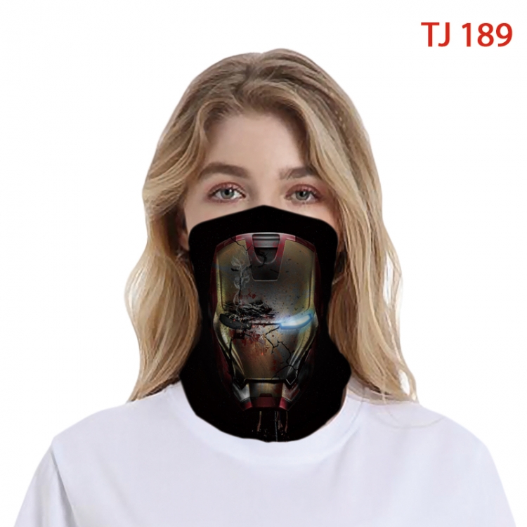 Iron Man Color printing magic turban scarf- TJ-189