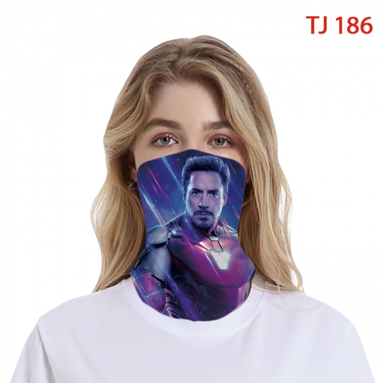 Iron Man Color printing magic turban scarf- TJ-186