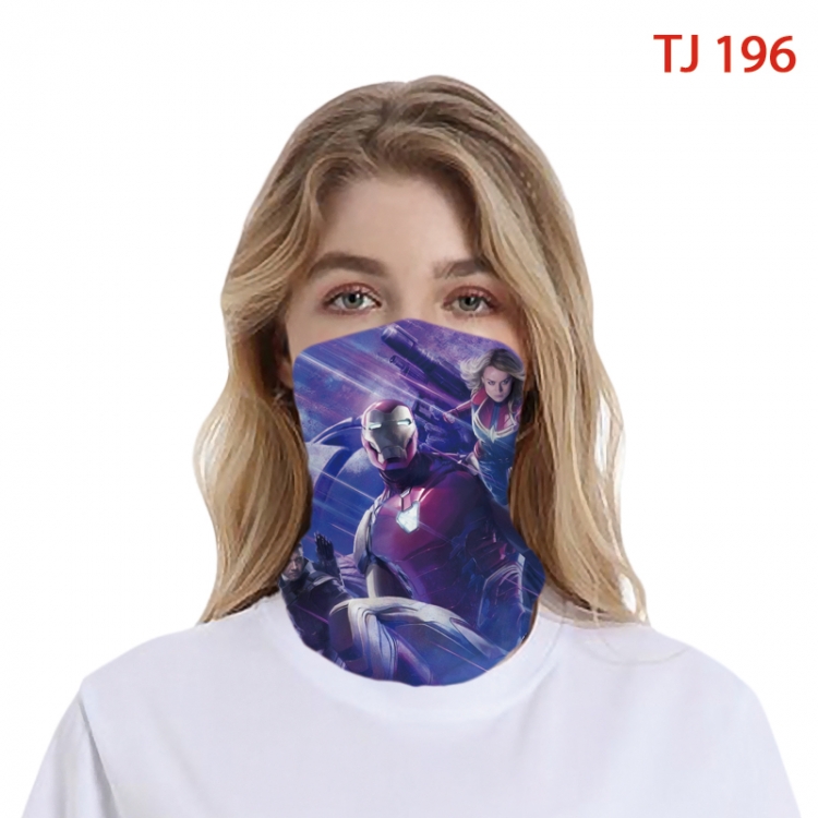 Iron Man Color printing magic turban scarf-  TJ-196