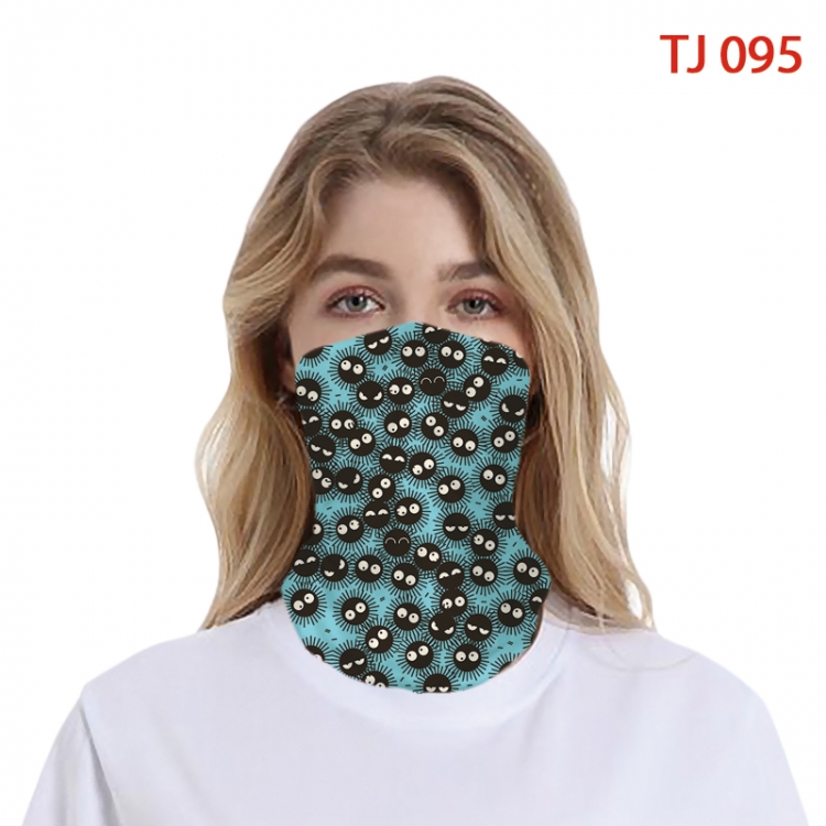 TOTORO Color printing magic turban scarf- TJ-095