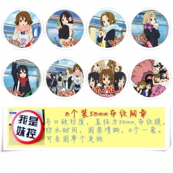 K-ON!  a set of 8 models Round...