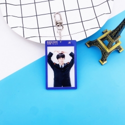 BTS JIN New square Keychain pe...