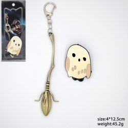 Harry Potter Broom+Brooch 4x12...