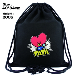 BTS  Anime Drawstring Bags Bun...