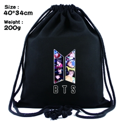 BTS  Anime Drawstring Bags Bun...