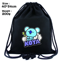 BTS  Anime Drawstring Bags Bun...