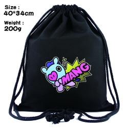 BTS  Anime Drawstring Bags Bun...