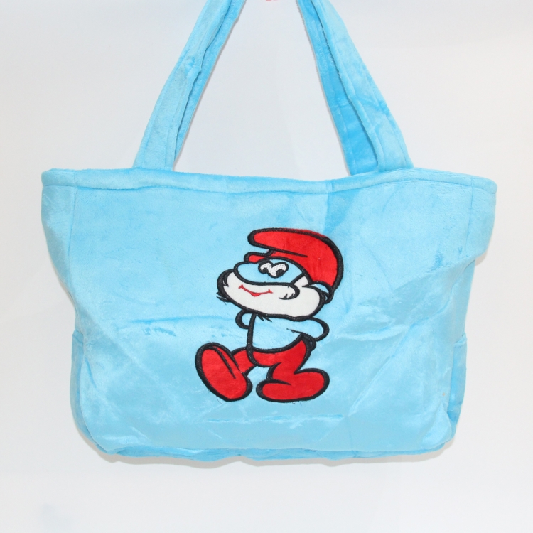 The Smurfs Plush cartoon satchel  43x43cm