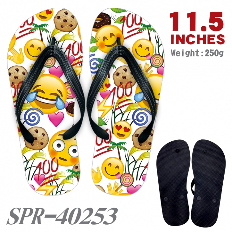QQ emoticons Android Thickened rubber flip-flops slipper average size SPR-40253A