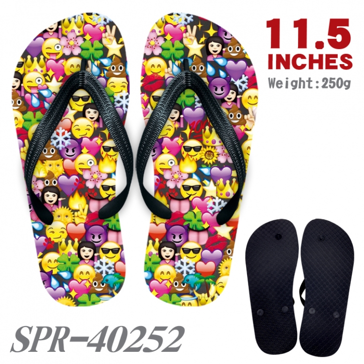 QQ emoticons Android Thickened rubber flip-flops slipper average size SPR-40252A