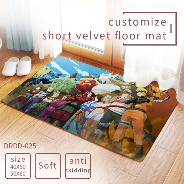 Naruto Anime Carpet rug Mats Floor mat  50×80cm DRDD025