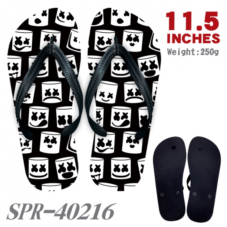 Marshmello Android Thickened rubber flip-flops slipper average size SPR-40216A