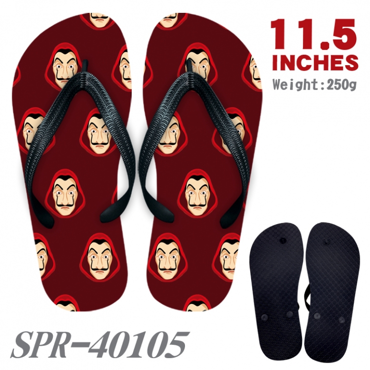 Money Heist Android Thickened rubber flip-flops slipper average size SPR-40105A