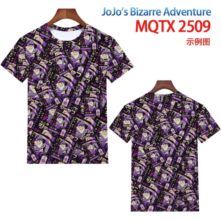 JoJos Bizarre Adventure Full color printing flower short sleeve T-shirt 2XS-4XL, 9 sizes MQTX2508