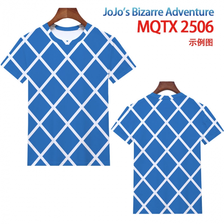 JoJos Bizarre Adventure Full color printing flower short sleeve T-shirt 2XS-4XL, 9 sizes MQTX2506