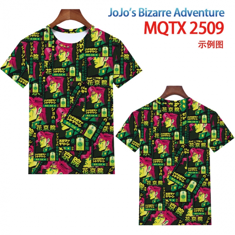 JoJos Bizarre Adventure Full color printing flower short sleeve T-shirt 2XS-4XL, 9 sizes MQTX2509