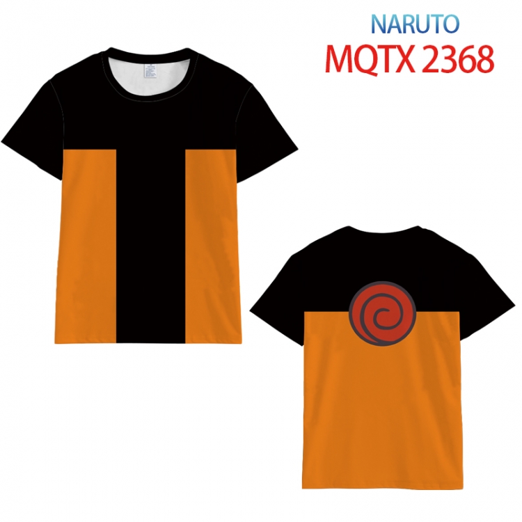 Naruto Full color prin ting flower short sleeve T-shirt S-5XL, 8 sizes