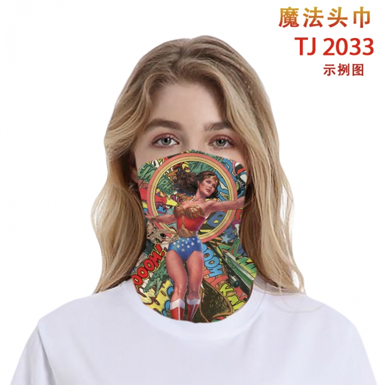 Marvel Color printing magic turban scarf- TJ2033