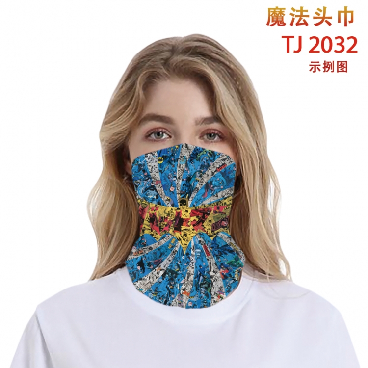 Marvel Color printing magic turban scarf- TJ2032