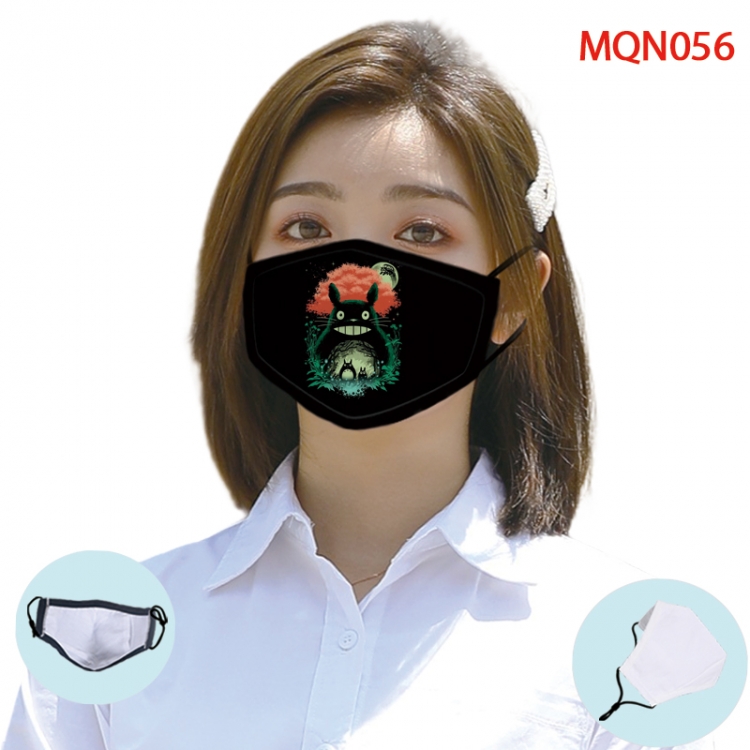 TOTORO Color printing Space cotton Masks price for 5 pcs (Can be placed PM2.5 filter,but not provided)