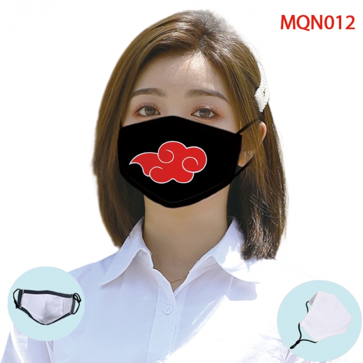 Naruto Color printing Space cotton Masks price for 5 pcs (Can be placed PM2.5 filter,but not provided)