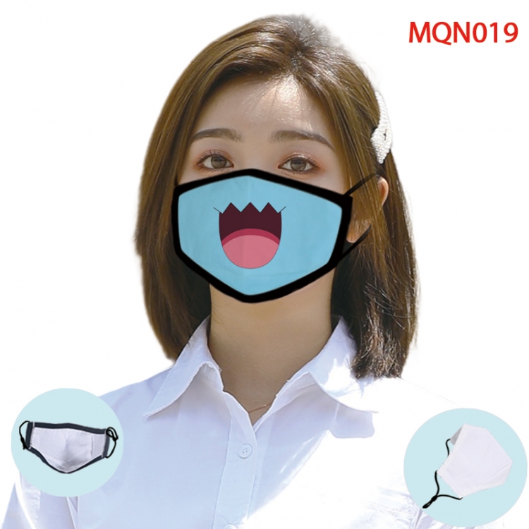 Rick and Morty Color printing Space cotton Masks price for 5 pcs (Can be placed PM2.5 filter,but not provided)