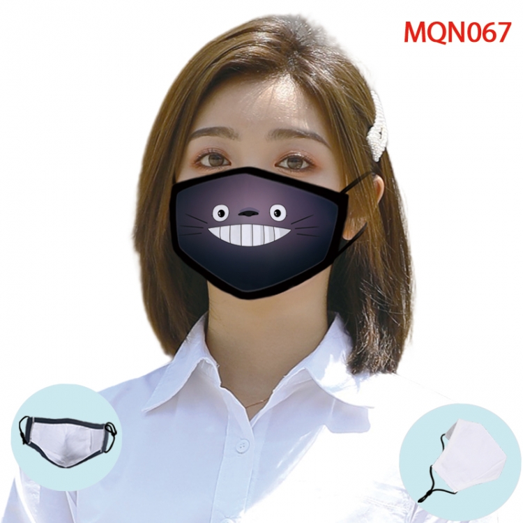 TOTORO Color printing Space cotton Masks price for 5 pcs (Can be placed PM2.5 filter,but not provided)