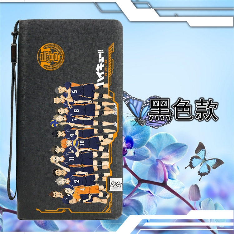 Haikyuu!! Zipper men long wallet purse 11X20.5CM Style A