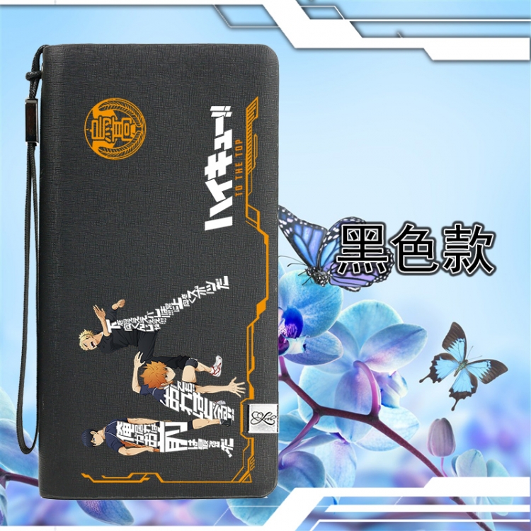 Haikyuu!! Zipper men long wallet purse 11X20.5CM Style B