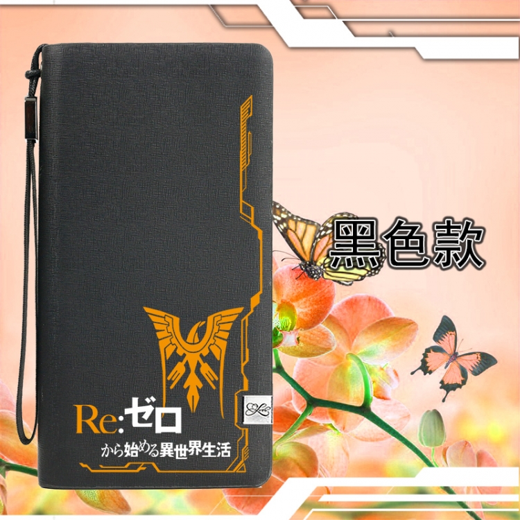 Re:Zero kara Hajimeru Isekai Seikatsu Zipper men long wallet purse 11X20.5CM Style B