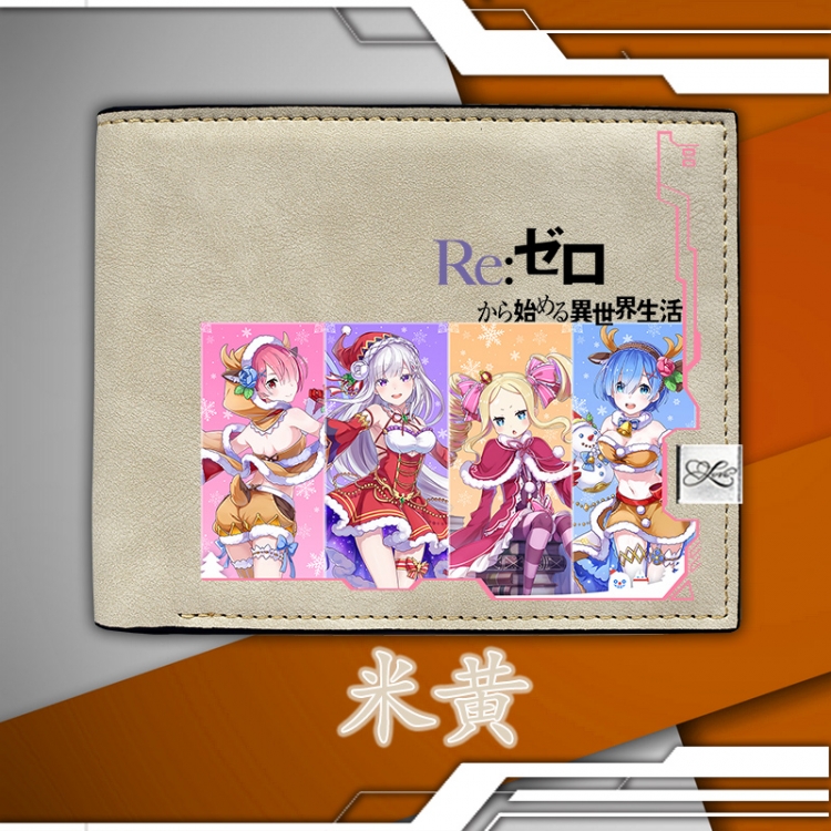 Re:Zero kara Hajimeru Isekai Seikatsu Women short wallet purse 12X10CM