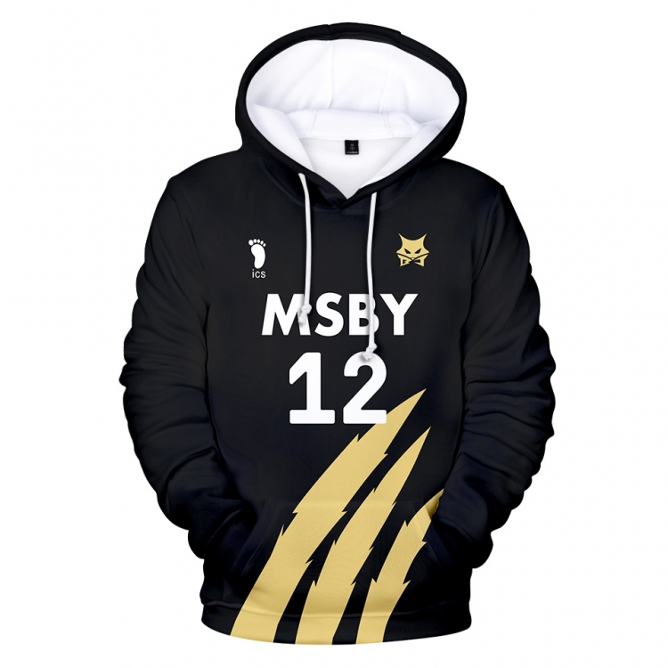 Hoodie Hat Haikyuu!! Round neck pullover hat sweater hooded S M L XL 2XL 3XL 4XL 5XL preorder 3 days price for 2 pcs 193