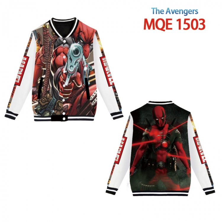 The avengers allianc  Full color round neck baseball uniform coat  Hoodie  XS to4XL 8 sizes MQE1503