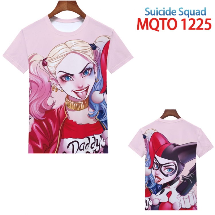 Suicide Squad Full color printing flower short sleeve T-shirt 2XS-4XL, 9 sizes MQTO1225