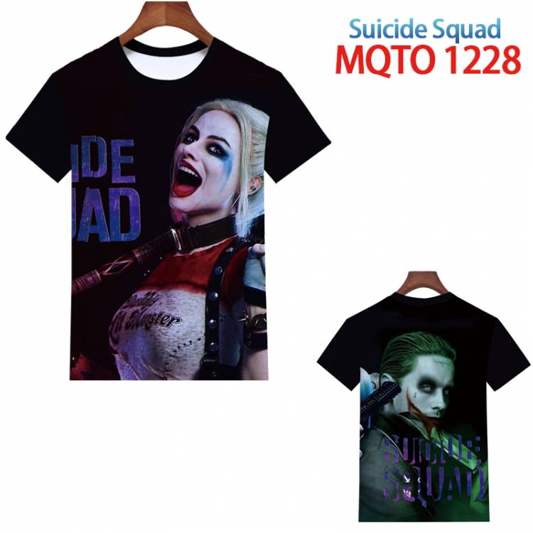 Suicide Squad Full color printing flower short sleeve T-shirt 2XS-4XL, 9 sizes MQTO1228